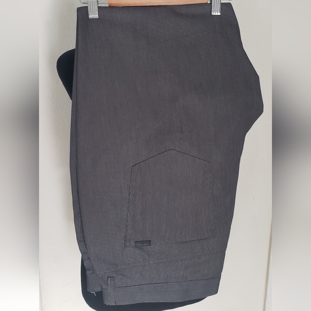 Perry Ellis Dark Gray Slim Fit Pants